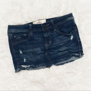 Hollister Distressed Denim Skirt Size 25/1